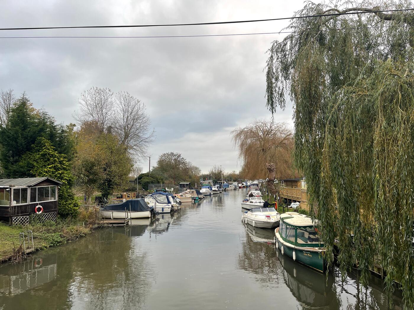 Boats moored on the Great Stour